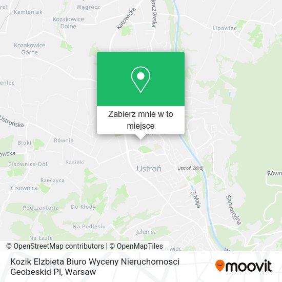 Mapa Kozik Elzbieta Biuro Wyceny Nieruchomosci Geobeskid Pl