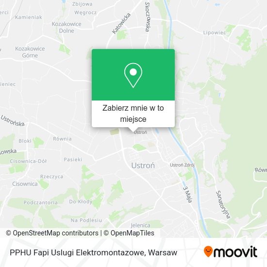 Mapa PPHU Fapi Uslugi Elektromontazowe