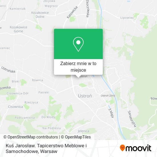 Mapa Kuś Jarosław. Tapicerstwo Meblowe i Samochodowe