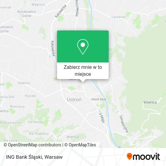 Mapa ING Bank Śląski