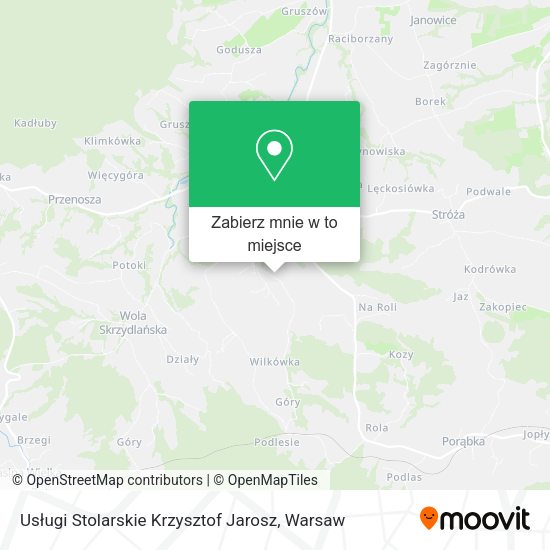 Mapa Usługi Stolarskie Krzysztof Jarosz