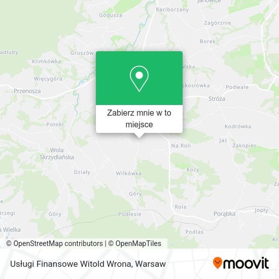 Mapa Usługi Finansowe Witold Wrona