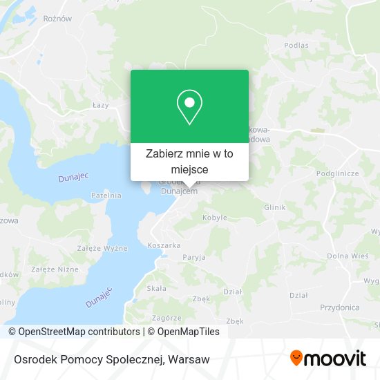 Mapa Osrodek Pomocy Spolecznej