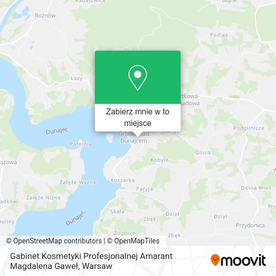 Mapa Gabinet Kosmetyki Profesjonalnej Amarant Magdalena Gaweł