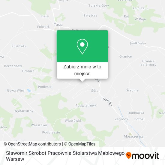 Mapa Sławomir Skrobot Pracownia Stolarstwa Meblowego