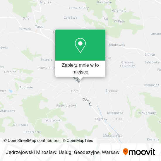 Mapa Jędrzejowski Mirosław. Usługi Geodezyjne