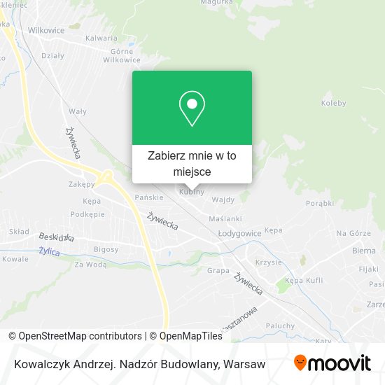 Mapa Kowalczyk Andrzej. Nadzór Budowlany