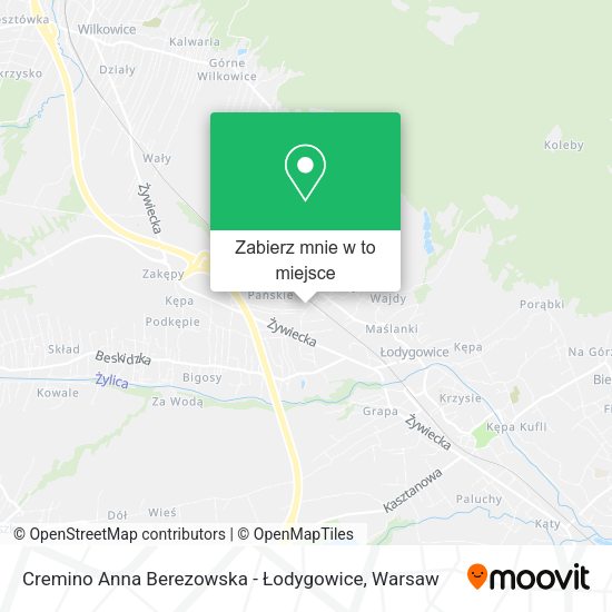 Mapa Cremino Anna Berezowska - Łodygowice