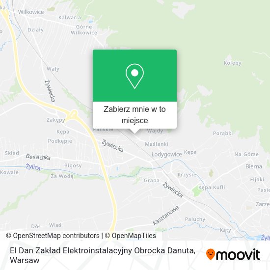 Mapa El Dan Zakład Elektroinstalacyjny Obrocka Danuta