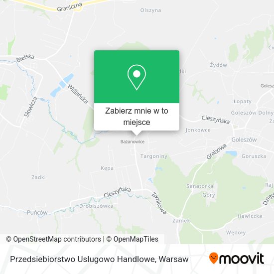 Mapa Przedsiebiorstwo Uslugowo Handlowe