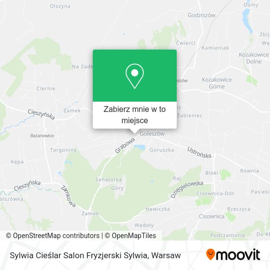 Mapa Sylwia Cieślar Salon Fryzjerski Sylwia