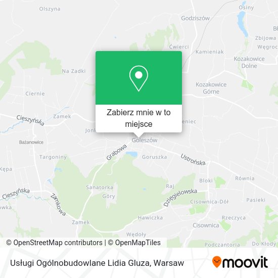 Mapa Usługi Ogólnobudowlane Lidia Gluza