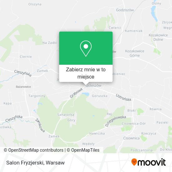 Mapa Salon Fryzjerski