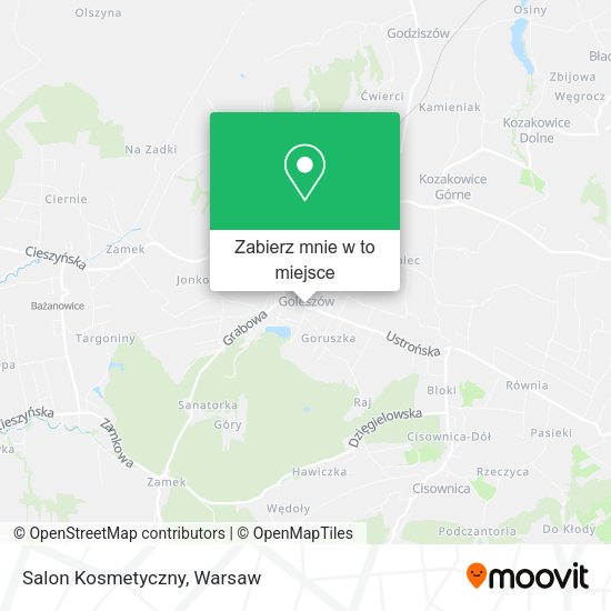 Mapa Salon Kosmetyczny