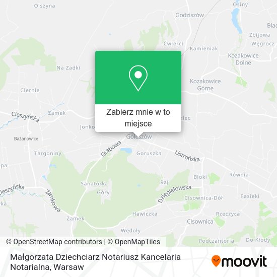 Mapa Małgorzata Dziechciarz Notariusz Kancelaria Notarialna