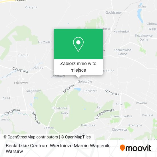 Mapa Beskidzkie Centrum Wiertnicze Marcin Wapienik