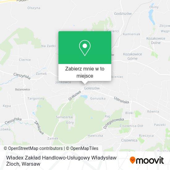 Mapa Władex Zakład Handlowo-Usługowy Władysław Żloch