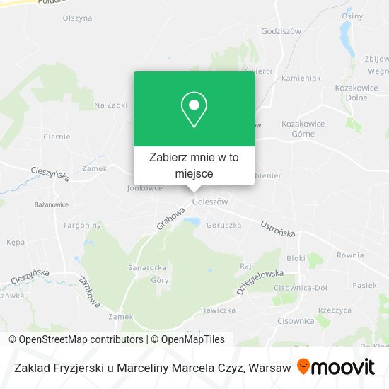 Mapa Zaklad Fryzjerski u Marceliny Marcela Czyz