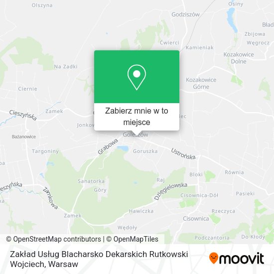 Mapa Zakład Usług Blacharsko Dekarskich Rutkowski Wojciech