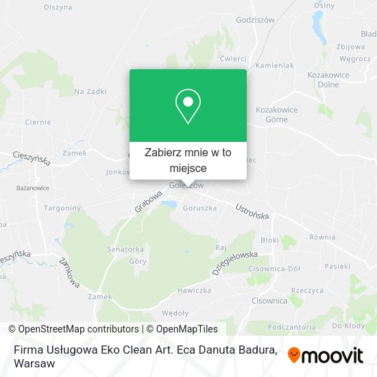 Mapa Firma Usługowa Eko Clean Art. Eca Danuta Badura