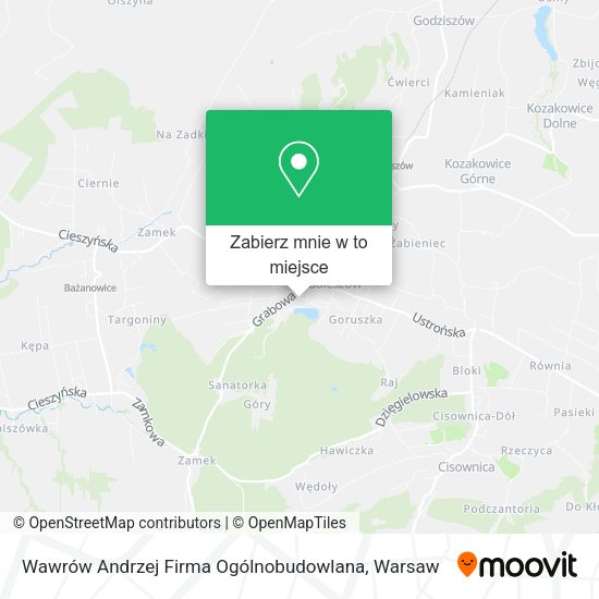 Mapa Wawrów Andrzej Firma Ogólnobudowlana