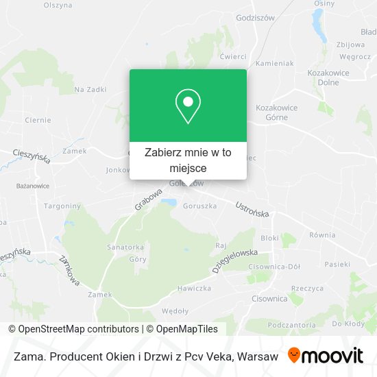 Mapa Zama. Producent Okien i Drzwi z Pcv Veka