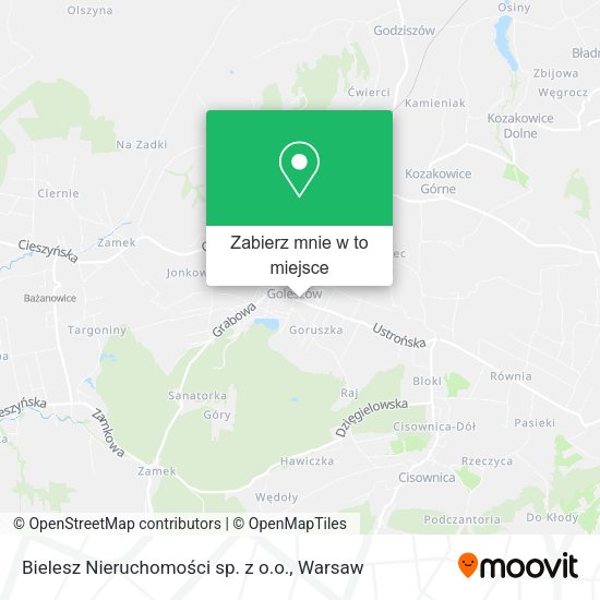 Mapa Bielesz Nieruchomości sp. z o.o.