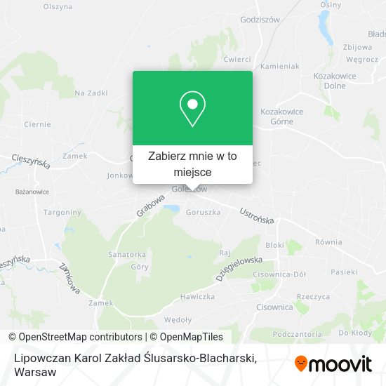 Mapa Lipowczan Karol Zakład Ślusarsko-Blacharski