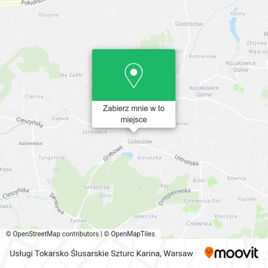 Mapa Usługi Tokarsko Ślusarskie Szturc Karina