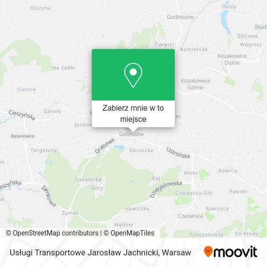 Mapa Usługi Transportowe Jarosław Jachnicki