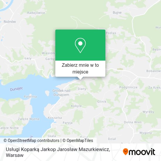 Mapa Usługi Koparką Jarkop Jarosław Mazurkiewicz