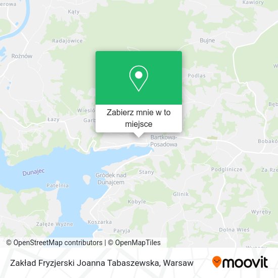 Mapa Zakład Fryzjerski Joanna Tabaszewska