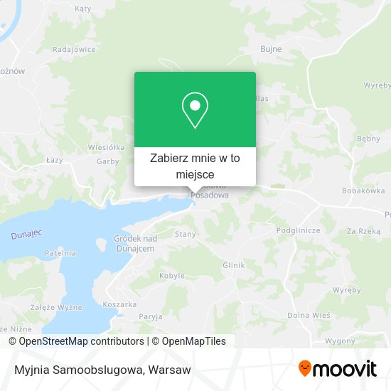 Mapa Myjnia Samoobslugowa