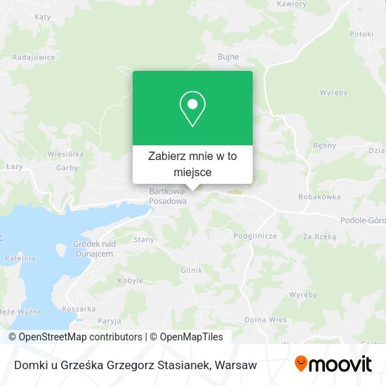 Mapa Domki u Grześka Grzegorz Stasianek