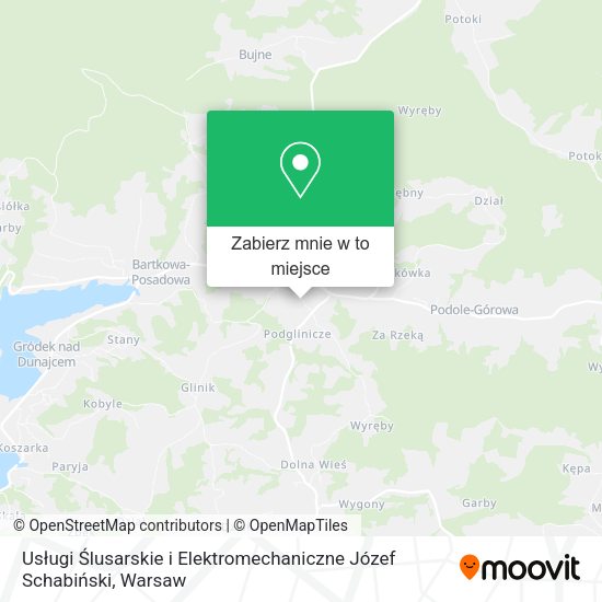 Mapa Usługi Ślusarskie i Elektromechaniczne Józef Schabiński