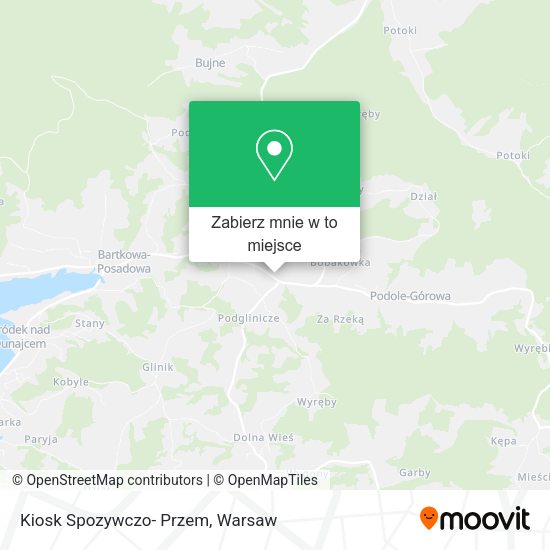 Mapa Kiosk Spozywczo- Przem