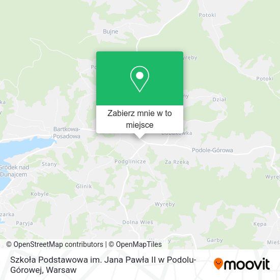 Mapa Szkoła Podstawowa im. Jana Pawła II w Podolu-Górowej