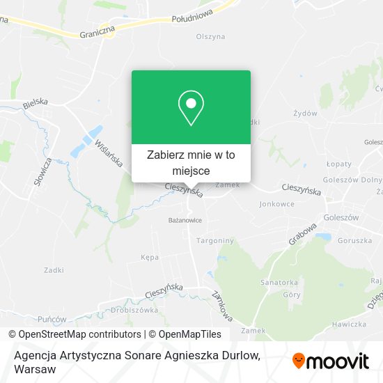 Mapa Agencja Artystyczna Sonare Agnieszka Durlow