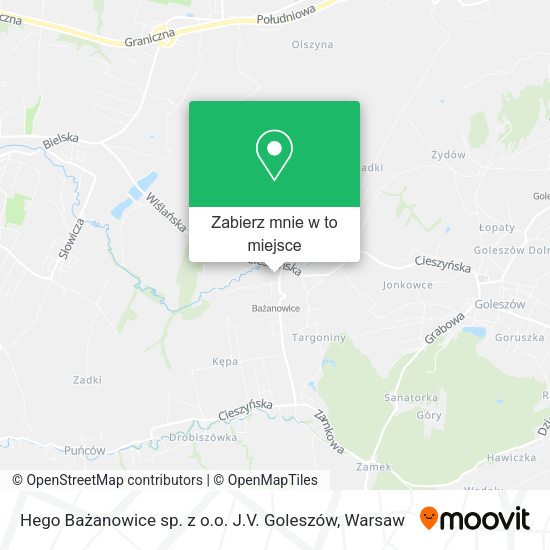 Mapa Hego Bażanowice sp. z o.o. J.V. Goleszów