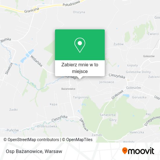 Mapa Osp Bażanowice