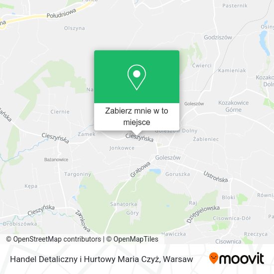 Mapa Handel Detaliczny i Hurtowy Maria Czyż