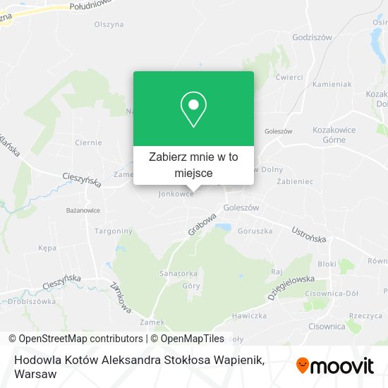 Mapa Hodowla Kotów Aleksandra Stokłosa Wapienik