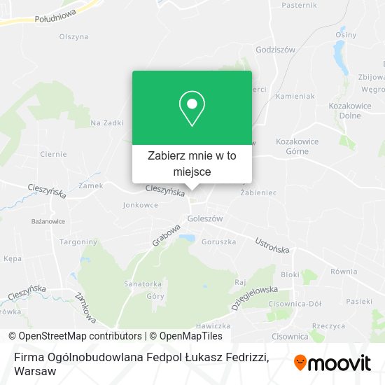 Mapa Firma Ogólnobudowlana Fedpol Łukasz Fedrizzi