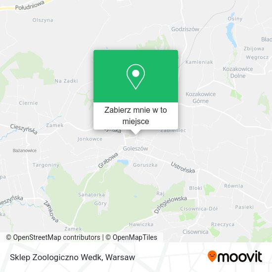 Mapa Sklep Zoologiczno Wedk