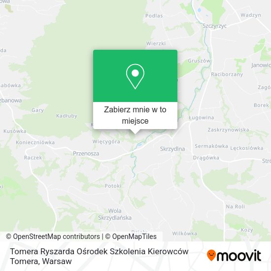 Mapa Tomera Ryszarda Ośrodek Szkolenia Kierowców Tomera