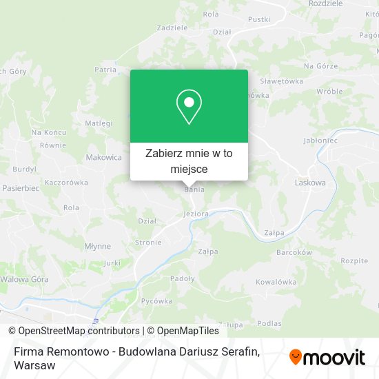 Mapa Firma Remontowo - Budowlana Dariusz Serafin