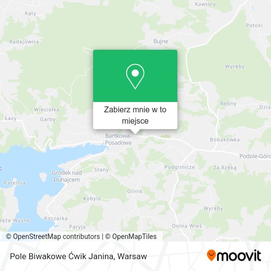 Mapa Pole Biwakowe Ćwik Janina