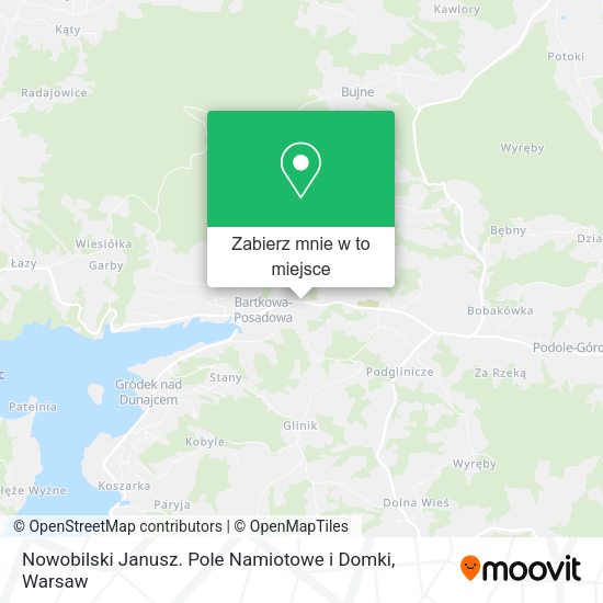 Mapa Nowobilski Janusz. Pole Namiotowe i Domki