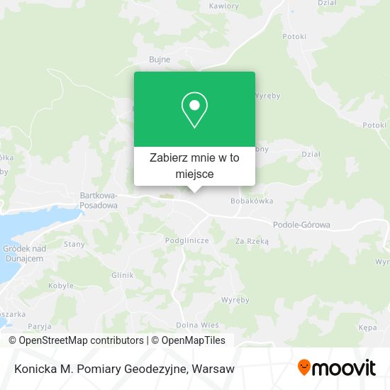 Mapa Konicka M. Pomiary Geodezyjne