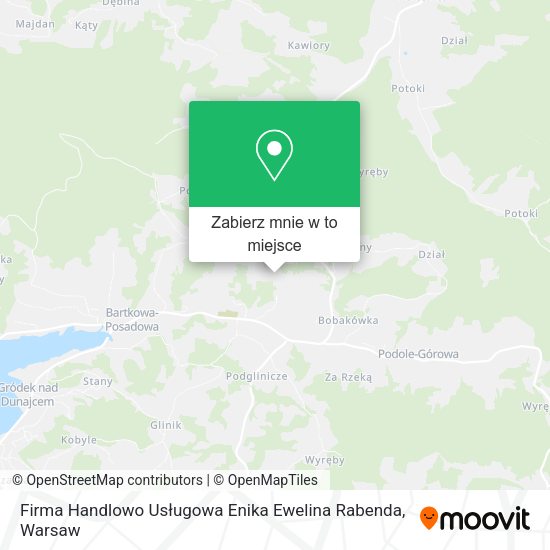 Mapa Firma Handlowo Usługowa Enika Ewelina Rabenda